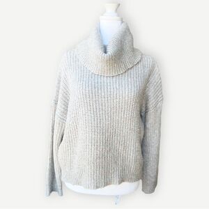 Express Turtleneck Cowlneck Multicolor Knit Relaxed Boxy Fit Sweater. XS.
